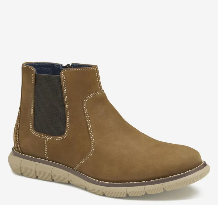 Johnston and Murphy Big Kid Holden Chelsea Boot Brown Oiled Nubuck Boys Big Kid Johnston and Murphy Big Kid Holden Chelsea Boot Brown Oiled Nubuck Boys Big Kid