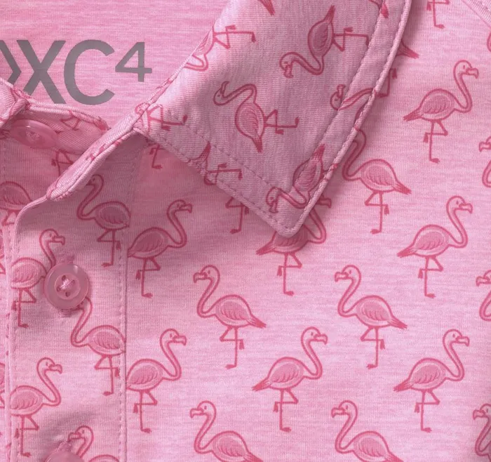 Johnston and Murphy Boys XC4 Performance Polo Pink Tonal Flamingo Boys Shirts Johnston and Murphy Boys XC4 Performance Polo Pink Tonal Flamingo Boys Shirts