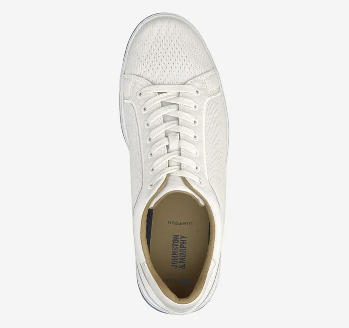 Johnston and Murphy Daxton Knit LaceUp White Knit Men Sneakers Johnston and Murphy Daxton Knit LaceUp White Knit Men Sneakers