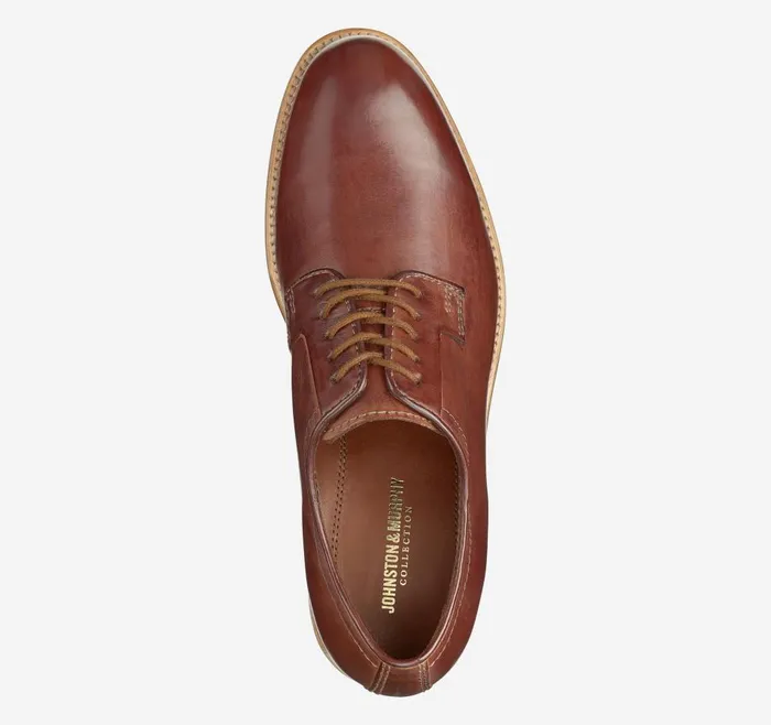 Johnston and Murphy Dudley Plain Toe Tan Dipdyed Calfskin Men Dress Classics Johnston and Murphy Dudley Plain Toe Tan Dipdyed Calfskin Men Dress Classics