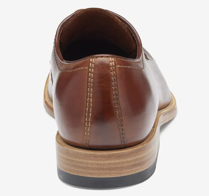Johnston and Murphy Dudley Plain Toe Tan Dipdyed Calfskin Men Dress Classics Johnston and Murphy Dudley Plain Toe Tan Dipdyed Calfskin Men Dress Classics