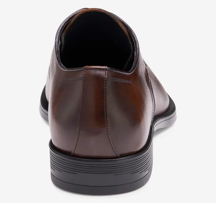 Johnston and Murphy Flynch Plain Toe Mahogany Italian Calfskin Men Dress Classics