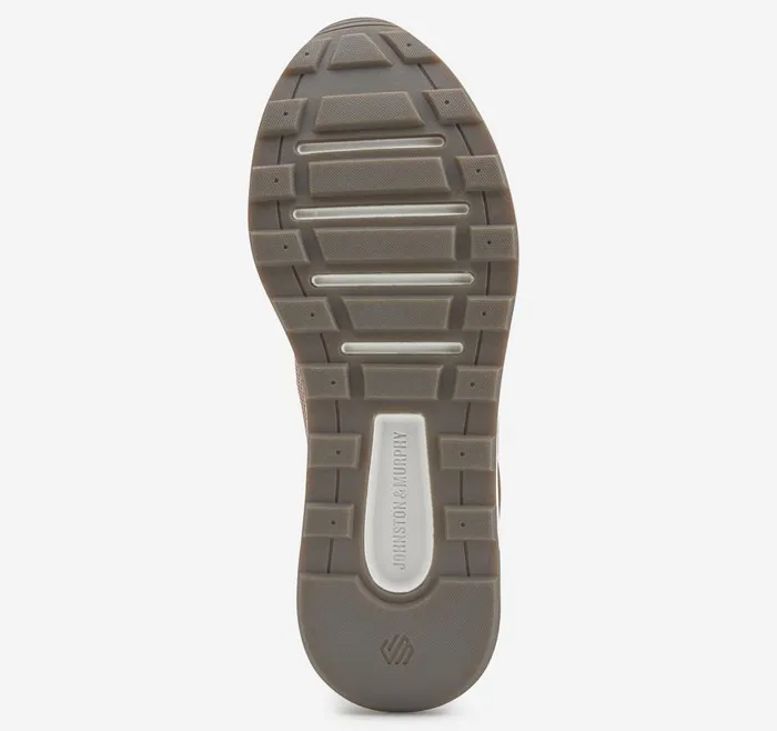 Johnston and Murphy Kinnon Perfed Jogger Tan Full Grain Men SlipOns