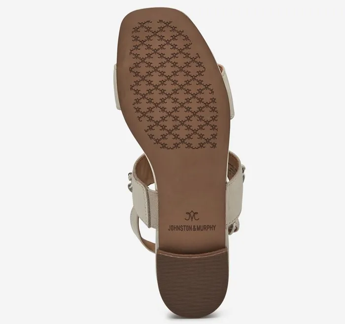 Johnston and Murphy Lilly Chain Sandal Bone Glove Leather Women Sandals Johnston and Murphy Lilly Chain Sandal Bone Glove Leather Women Sandals