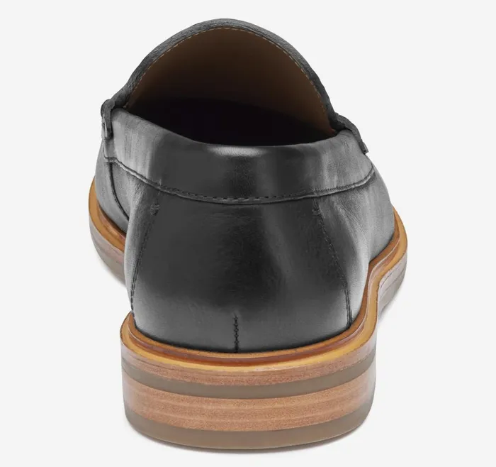 Johnston and Murphy Lyles Penny Black Full Grain Men SlipOns Johnston and Murphy Lyles Penny Black Full Grain Men SlipOns