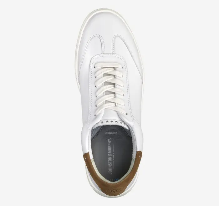 Johnston and Murphy Madison Studded Hybrid White Calfskin Women Sneakers
