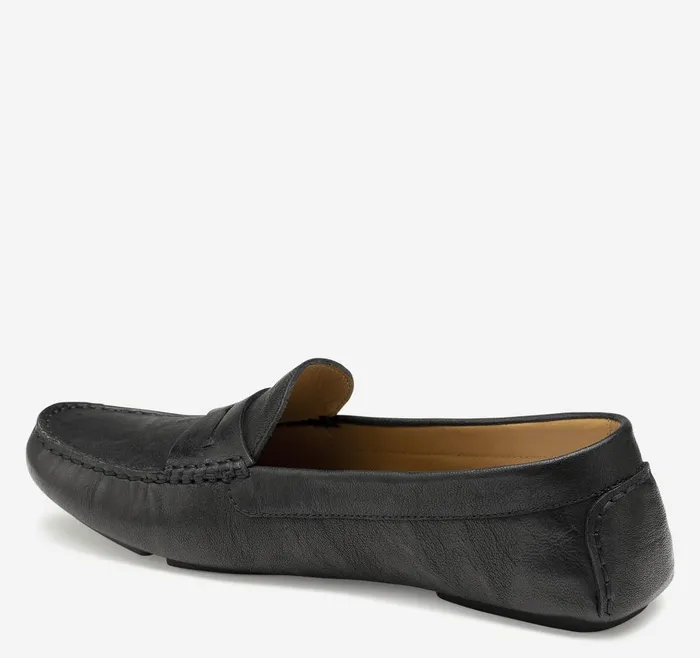 Johnston and Murphy Maggie Penny Black Italian Washed Sheepskin Women Mules and Loafers Johnston and Murphy Maggie Penny Black Italian Washed Sheepskin Women Mules and Loafers
