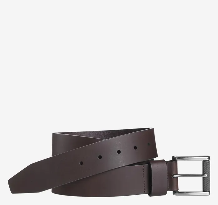 Johnston and Murphy Roller Buckle Belt Brown Men Belts