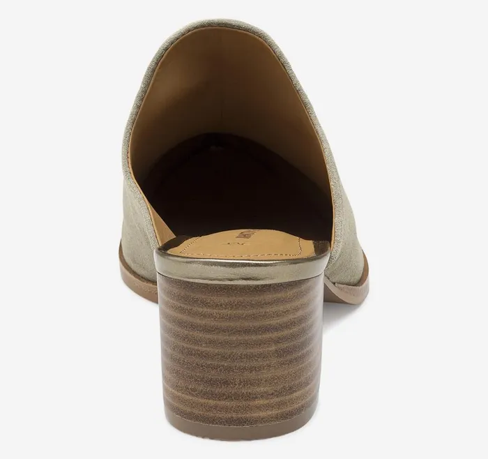 Johnston and Murphy Trista Mule Taupe Italian Suede Women Mules and Loafers Johnston and Murphy Trista Mule Taupe Italian Suede Women Mules and Loafers