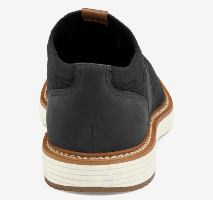 Johnston and Murphy Upton Knit Plain Toe Black Knit Men LaceUps Johnston and Murphy Upton Knit Plain Toe Black Knit Men LaceUps