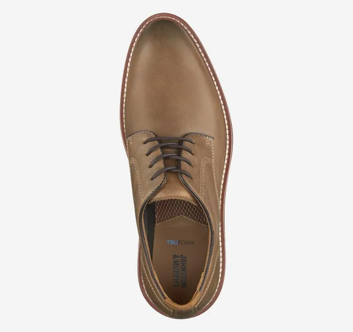Johnston and Murphy Upton Plain Toe Tan Oiled Full Grain Men LaceUps Johnston and Murphy Upton Plain Toe Tan Oiled Full Grain Men LaceUps