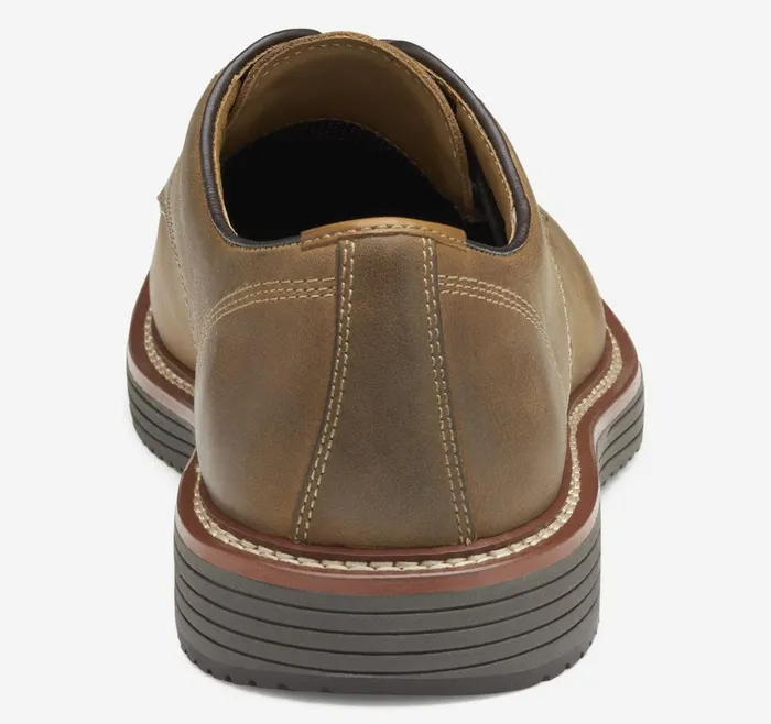 Johnston and Murphy Upton Plain Toe Tan Oiled Full Grain Men LaceUps Johnston and Murphy Upton Plain Toe Tan Oiled Full Grain Men LaceUps