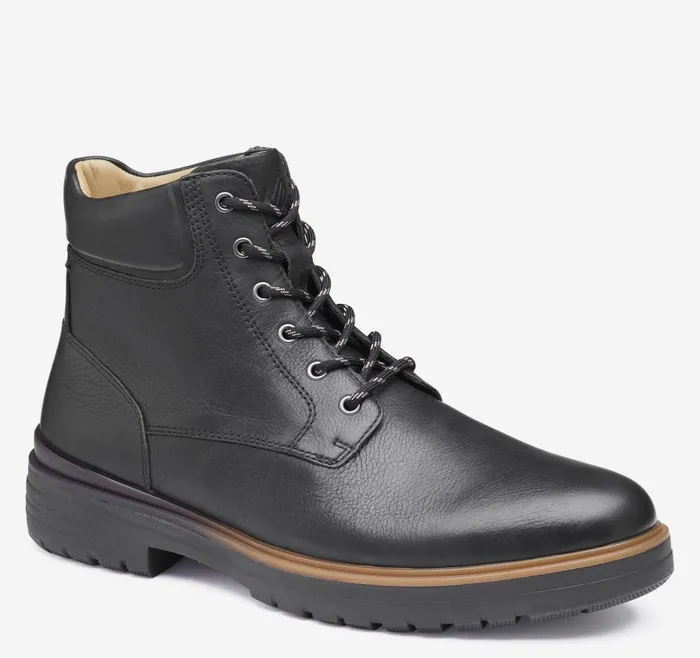 Johnston and Murphy XC4 Henson Plain Toe Boot Black Waterproof Full Grain Men Boots Johnston and Murphy XC4 Henson Plain Toe Boot Black Waterproof Full Grain Men Boots
