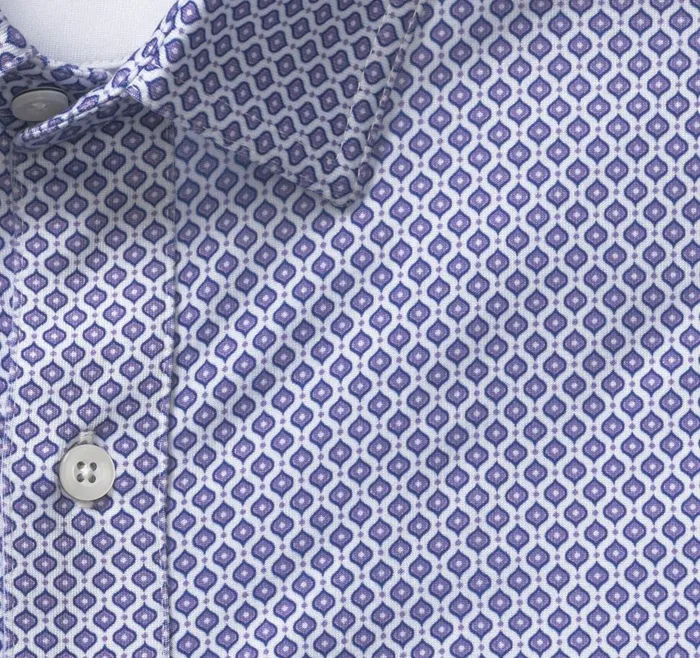 Johnston and Murphy XC4 Performance Shirt Purple Droplet Men ShortSleeve Shirts Johnston and Murphy XC4 Performance Shirt Purple Droplet Men ShortSleeve Shirts
