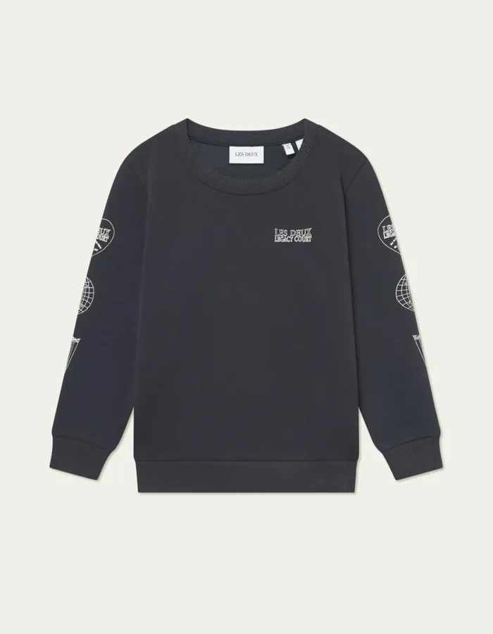 Kids Atlas Sweatshirt Kids 8211 Dark Navy Les Deux Tops