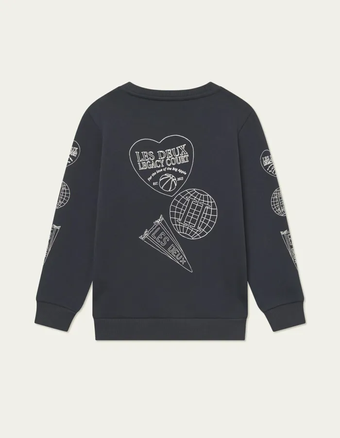 Kids Atlas Sweatshirt Kids 8211 Dark Navy Les Deux Tops