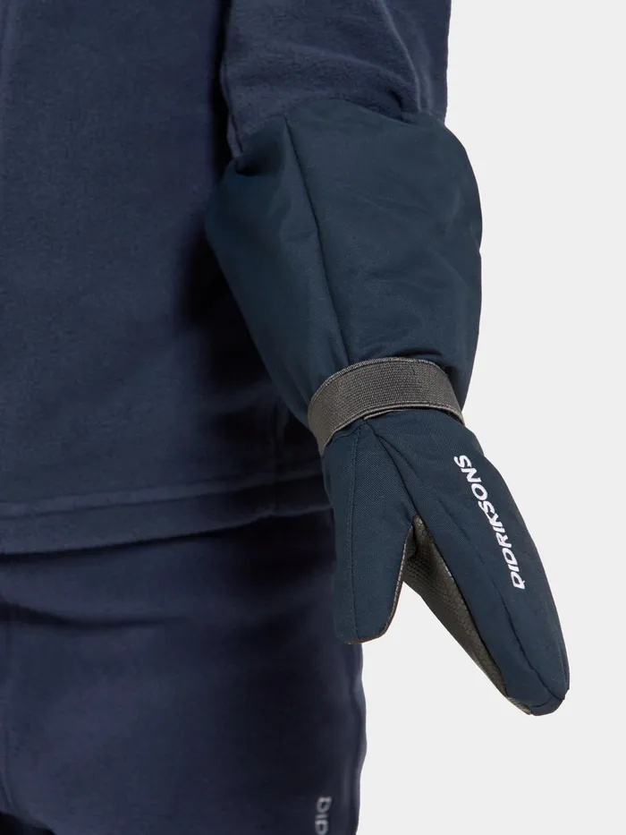 Kids Biggles Mittens Navy Didriksons Gloves and Mittens