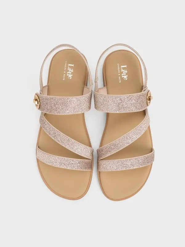 Kids Girls039 Yara Glittered Metallic Buckle Sandals 8211 Silver CHARLES and KEITH Shoes Kids Girls039 Yara Glittered Metallic Buckle Sandals 8211 Silver CHARLES and KEITH Shoes