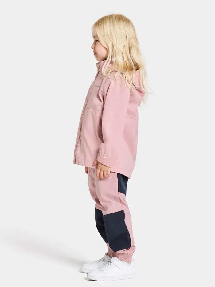 Kids Hallon Jacket Soft Pink Didriksons Spring Jackets
