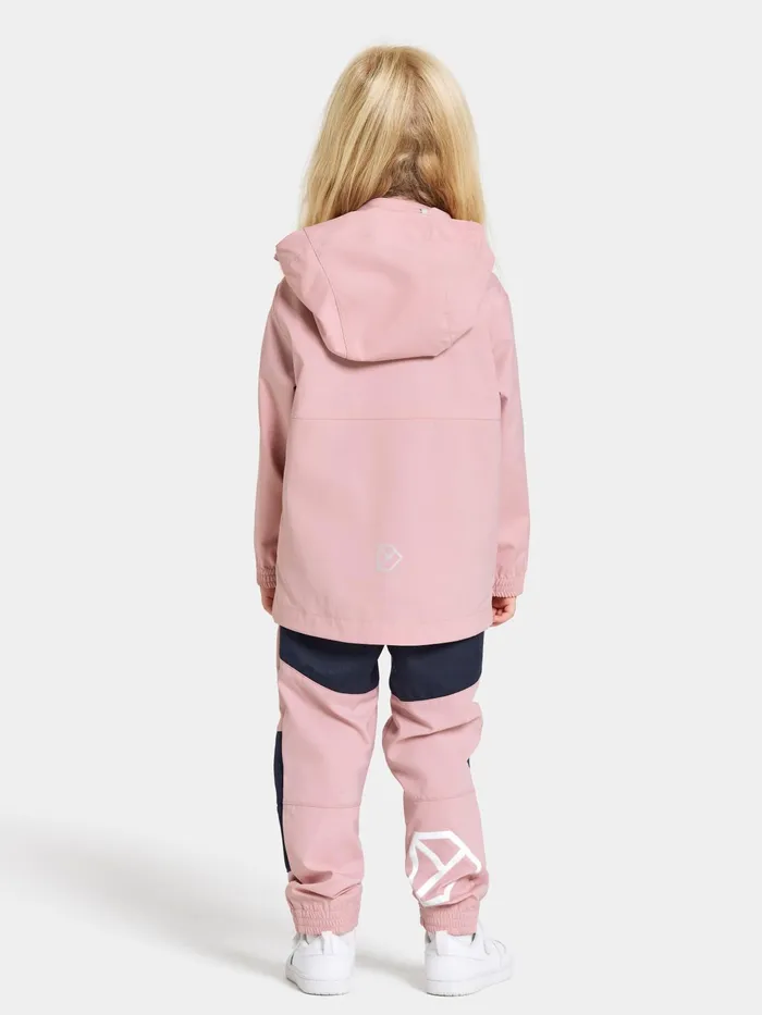 Kids Hallon Jacket Soft Pink Didriksons Spring Jackets