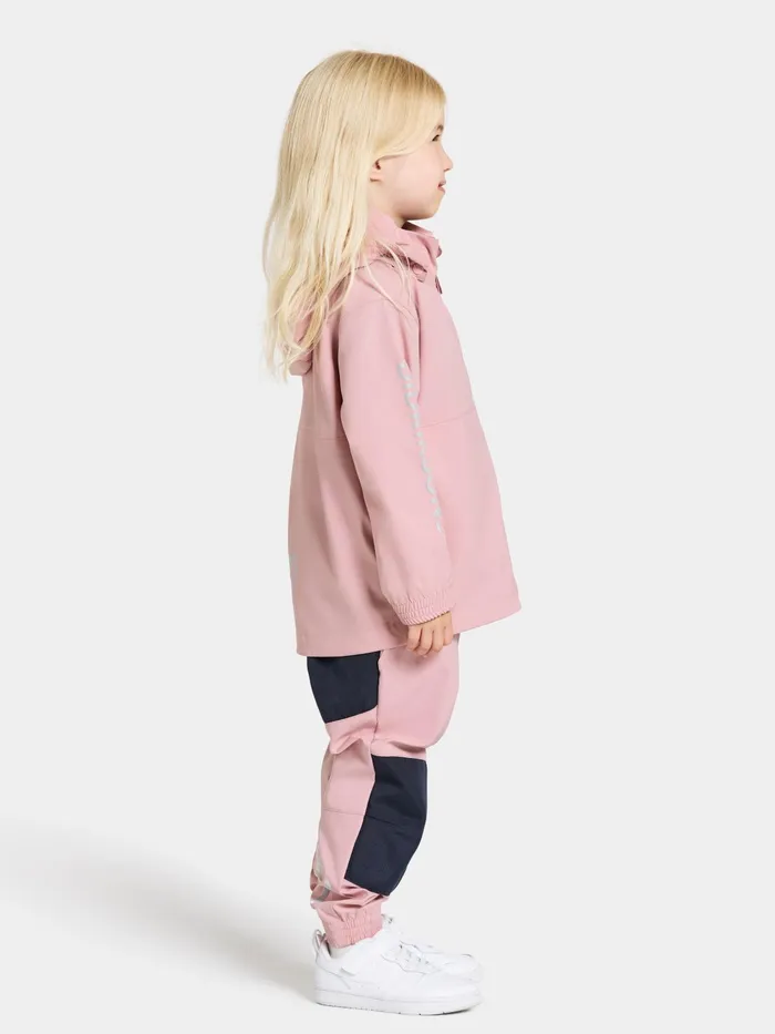 Kids Hallon Jacket Soft Pink Didriksons Spring Jackets
