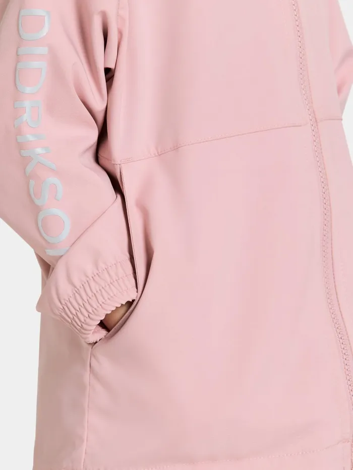 Kids Hallon Jacket Soft Pink Didriksons Spring Jackets