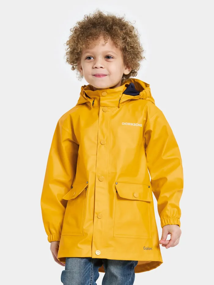 Kids Jojo Jacket Oat Yellow Didriksons Spring Jackets