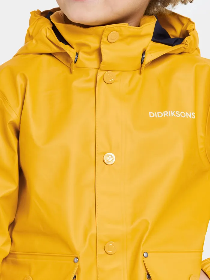 Kids Jojo Jacket Oat Yellow Didriksons Spring Jackets