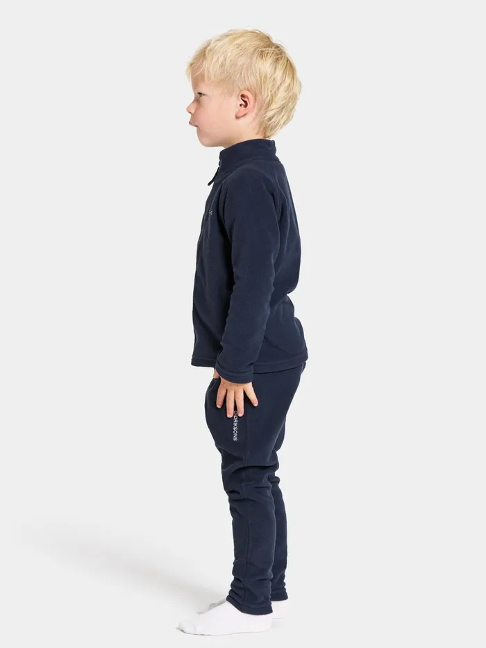 Kids Monte FullZip Navy Didriksons Fleece and Midlayers