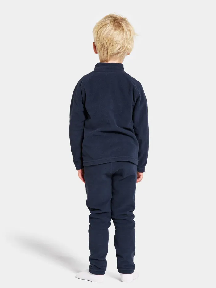 Kids Monte FullZip Navy Didriksons Fleece and Midlayers