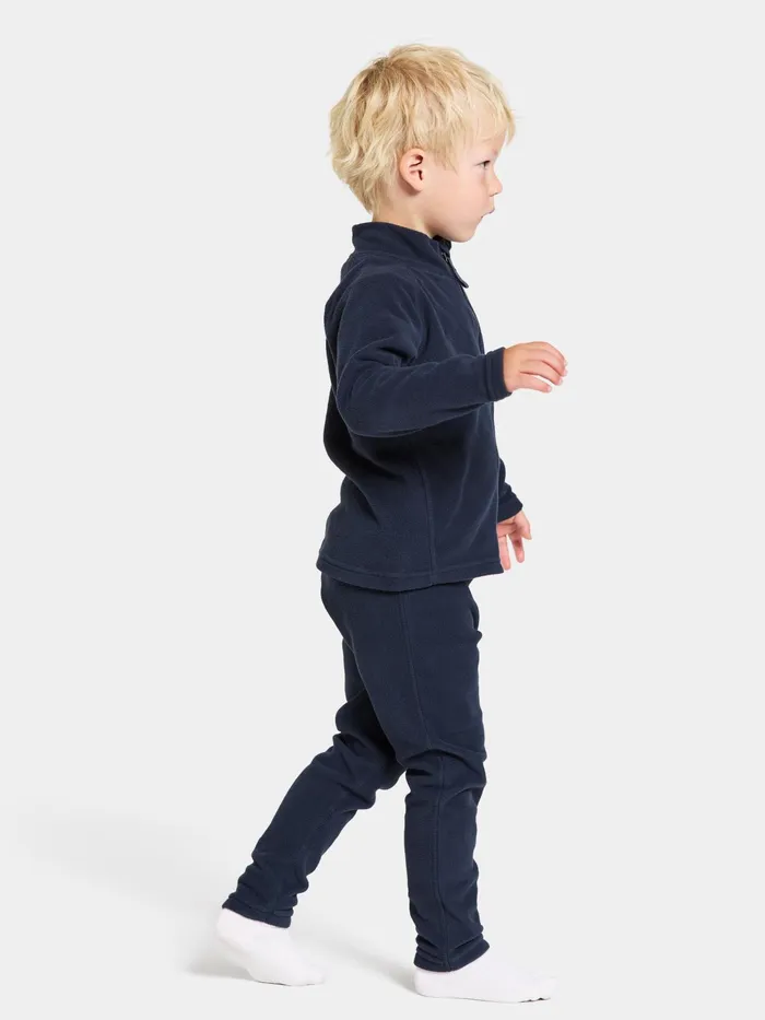 Kids Monte FullZip Navy Didriksons Fleece and Midlayers