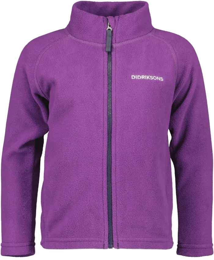 Kids Monte FullZip Royal Purple Didriksons Fleece and Midlayers