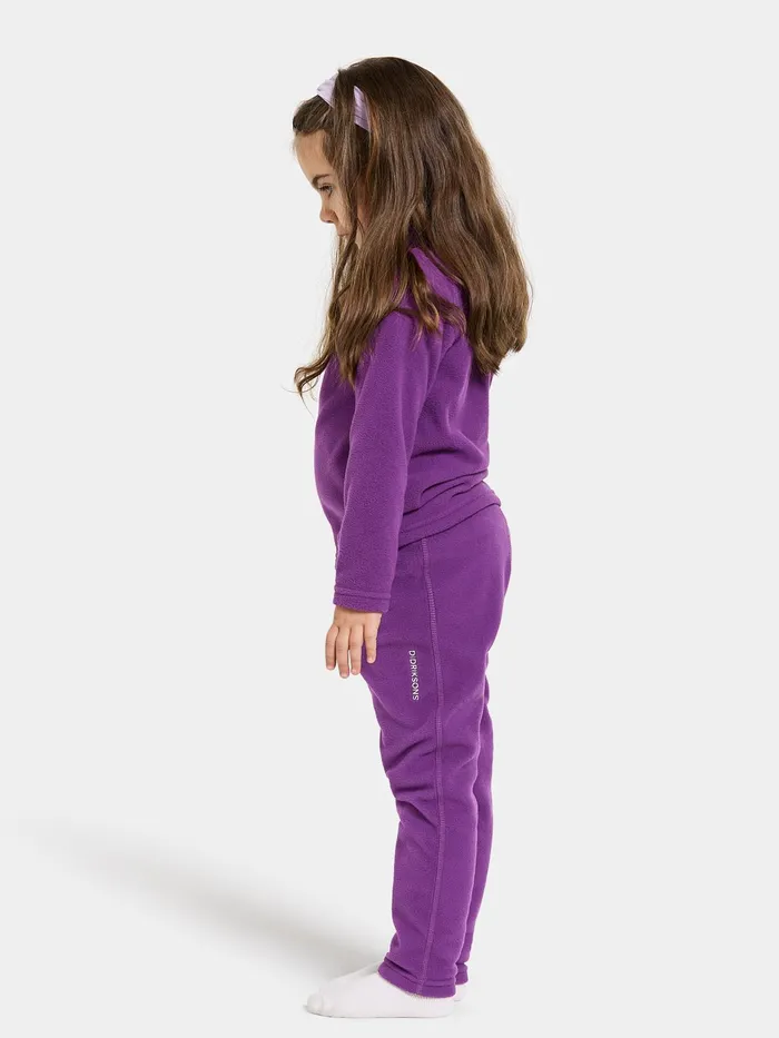 Kids Monte FullZip Royal Purple Didriksons Fleece and Midlayers