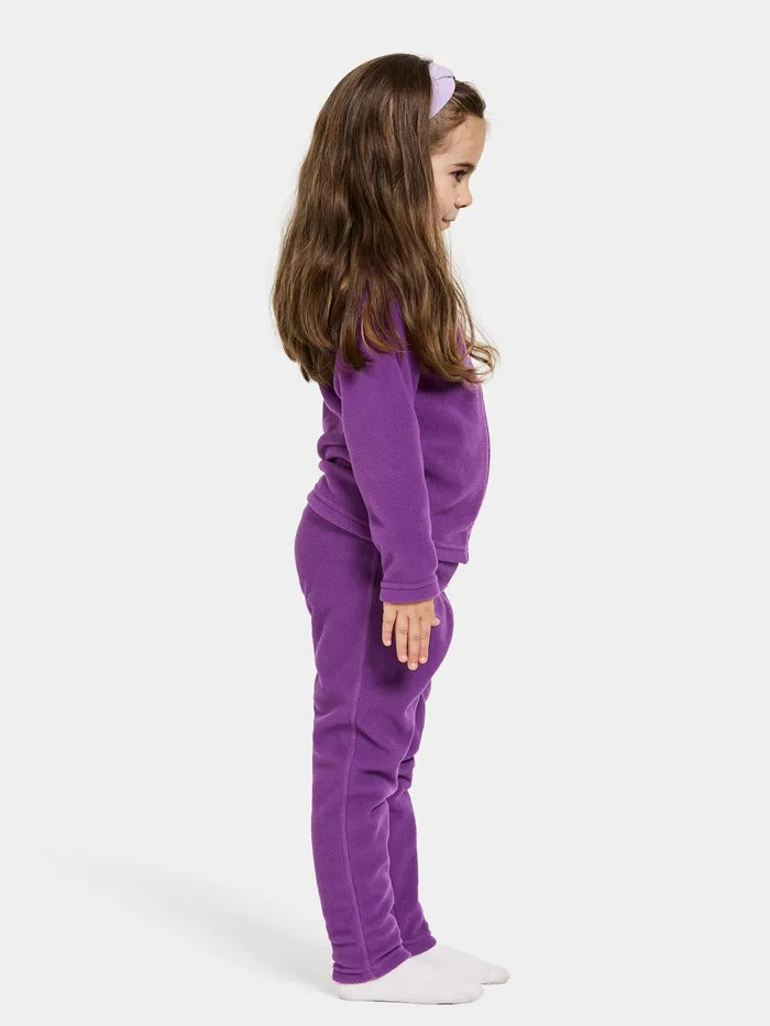 Kids Monte FullZip Royal Purple Didriksons Fleece and Midlayers
