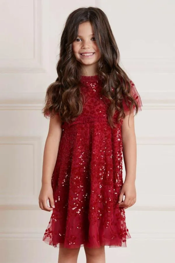 KIDS Needle and Thread Aurora Kids Dress Red KIDS Needle and Thread Aurora Kids Dress Red