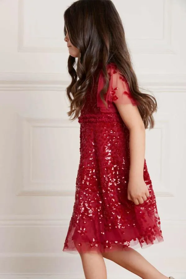 KIDS Needle and Thread Aurora Kids Dress Red KIDS Needle and Thread Aurora Kids Dress Red