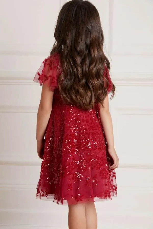 KIDS Needle and Thread Aurora Kids Dress Red KIDS Needle and Thread Aurora Kids Dress Red