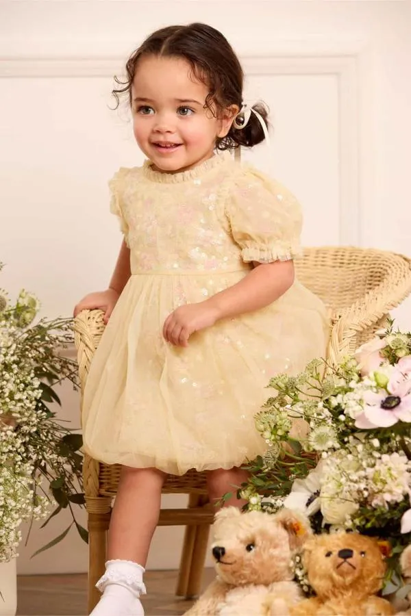 KIDS Needle and Thread Confetti Baby Dress Yellow