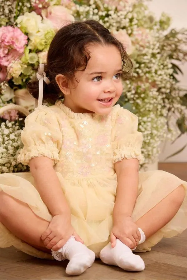 KIDS Needle and Thread Confetti Baby Dress Yellow KIDS Needle and Thread Confetti Baby Dress Yellow