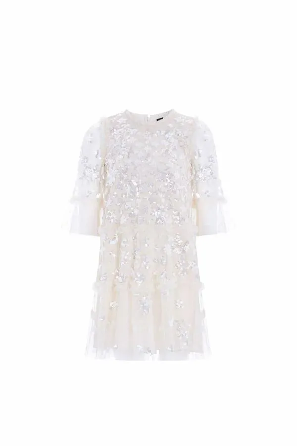 KIDS Needle and Thread Constellation Gloss Kids Dress Champagne