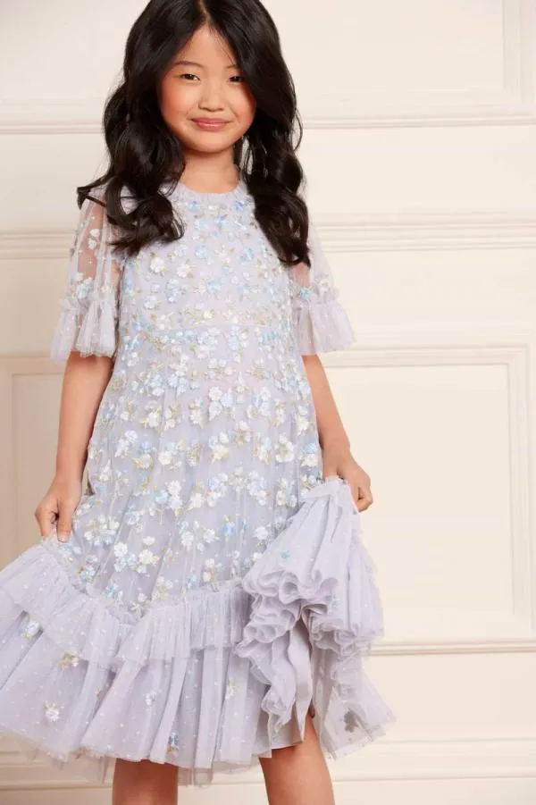 KIDS Needle and Thread Evening Primrose Kids Dress Blue KIDS Needle and Thread Evening Primrose Kids Dress Blue