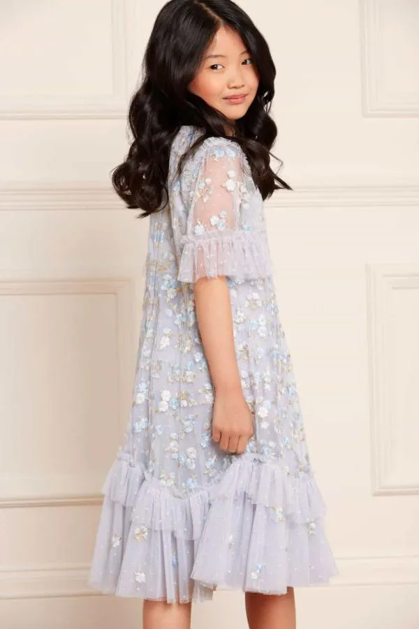 KIDS Needle and Thread Evening Primrose Kids Dress Blue KIDS Needle and Thread Evening Primrose Kids Dress Blue