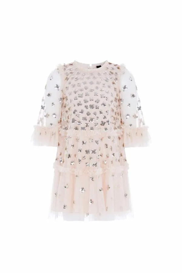 KIDS Needle and Thread Glisten Kids Dress Beige KIDS Needle and Thread Glisten Kids Dress Beige