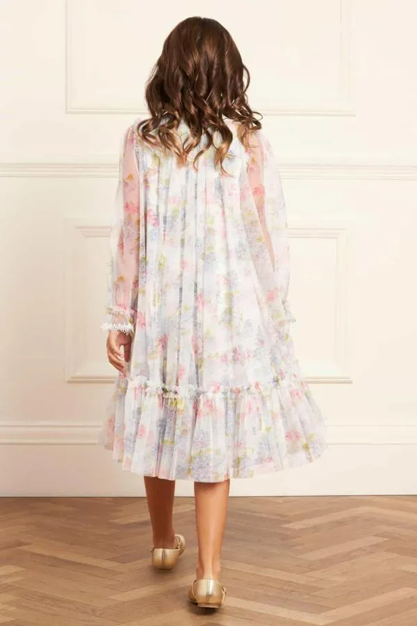 KIDS Needle and Thread Hydrangea Long Sleeve Kids Dress Multi KIDS Needle and Thread Hydrangea Long Sleeve Kids Dress Multi