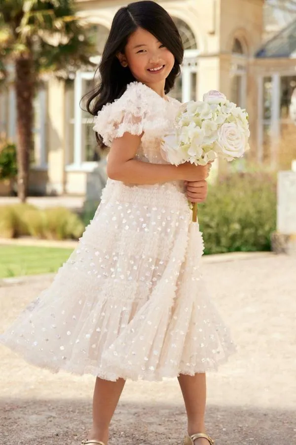 KIDS Needle and Thread Vivian Kids Dress Champagne