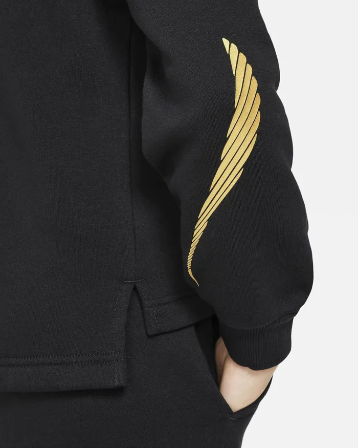 Kids Nike All Clothing Sportswear Club Fleece Blackmetallic Gold