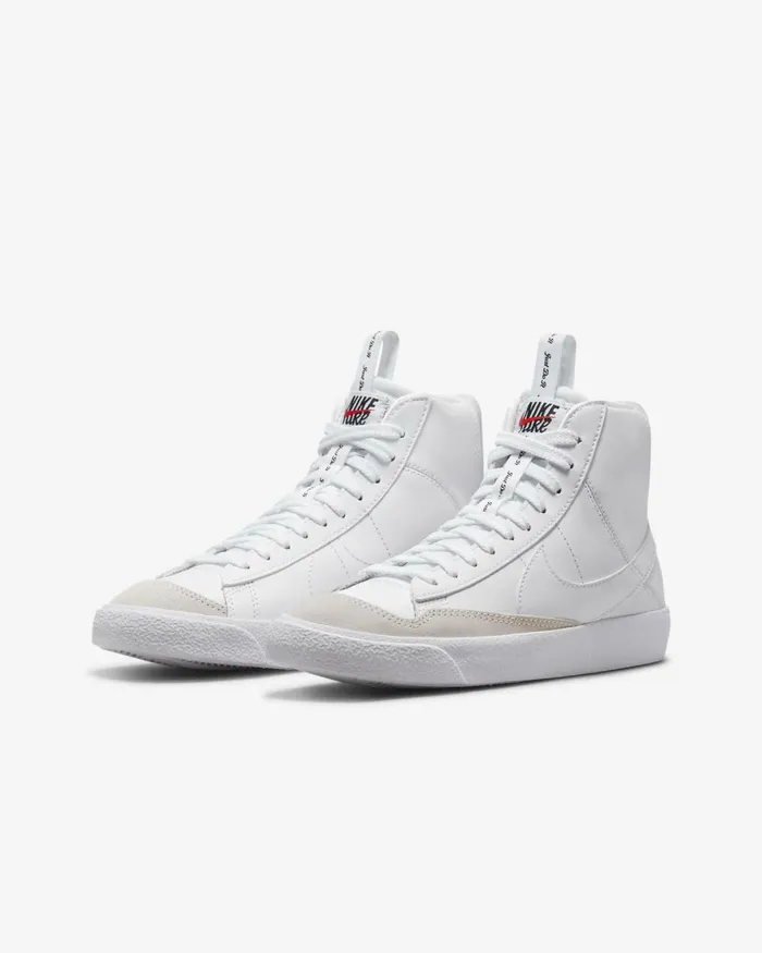 Kids Nike All Shoes Blazer Mid 03977 SE Dance Whitewhiteblackwhite