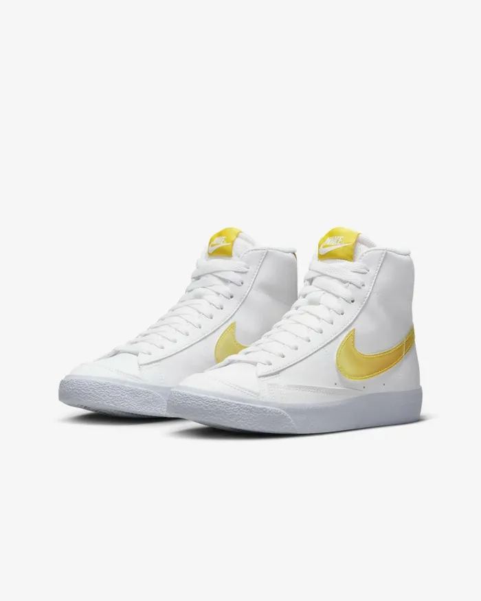 Kids Nike All Shoes Blazer Mid Next Nature Whitecitron Tintspeed Yellowvivid Orange
