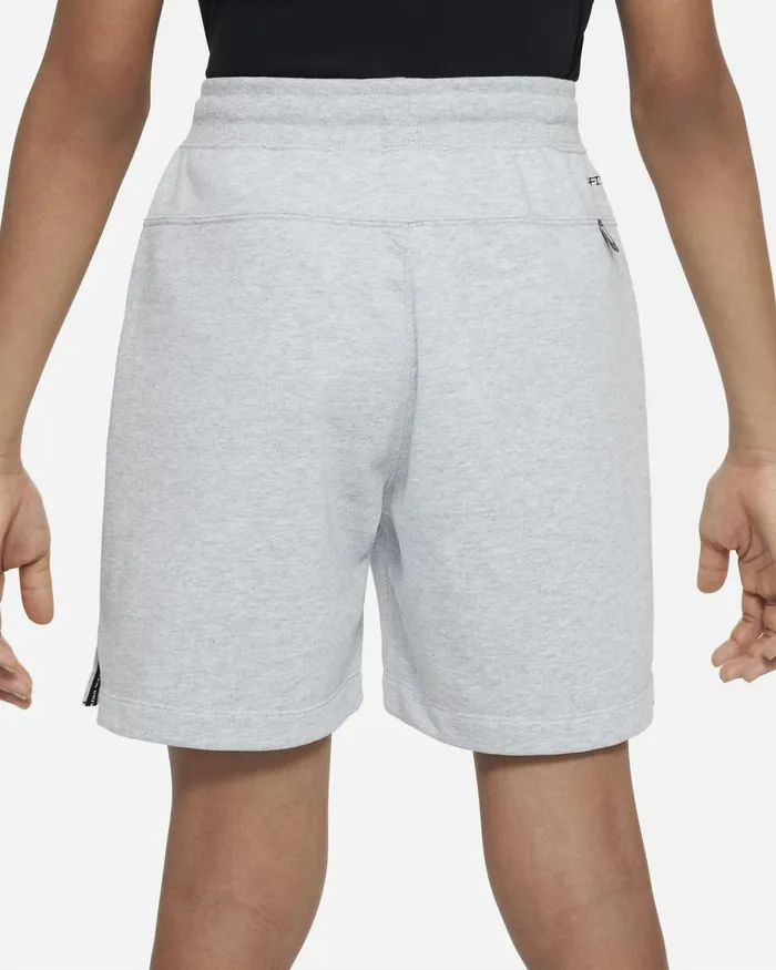 Kids Nike Shorts DriFIT Athletics Light Smoke Greyheatherwhite