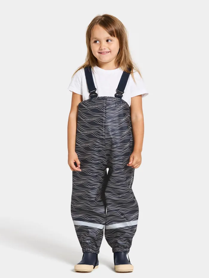 Kids Slaskeman Printed Set Ocean Beach Beige Didriksons Unlined Rain Set